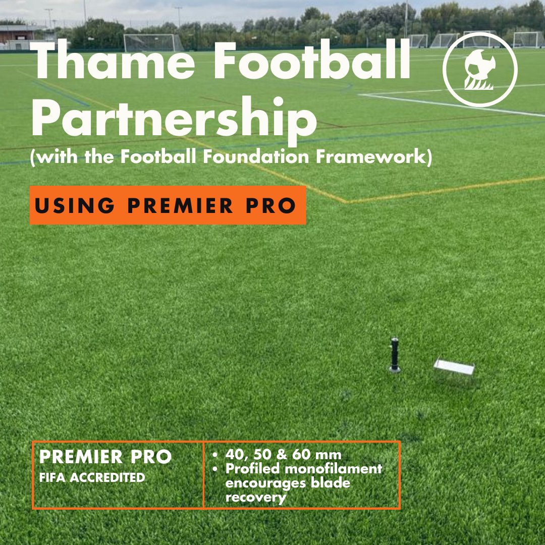 TigerTurfUK's tweet photo. Premier Pro is a firm favourite amongst the @FootballFoundtn Framework - boasting the ultimate monofilament technology with a unique shape bespoke to #TigerTurf.  Our surfaces out perform a natural grass field. If you'd like to know more you can chat to our team today. #football https://t.co/XeiPl1yopj