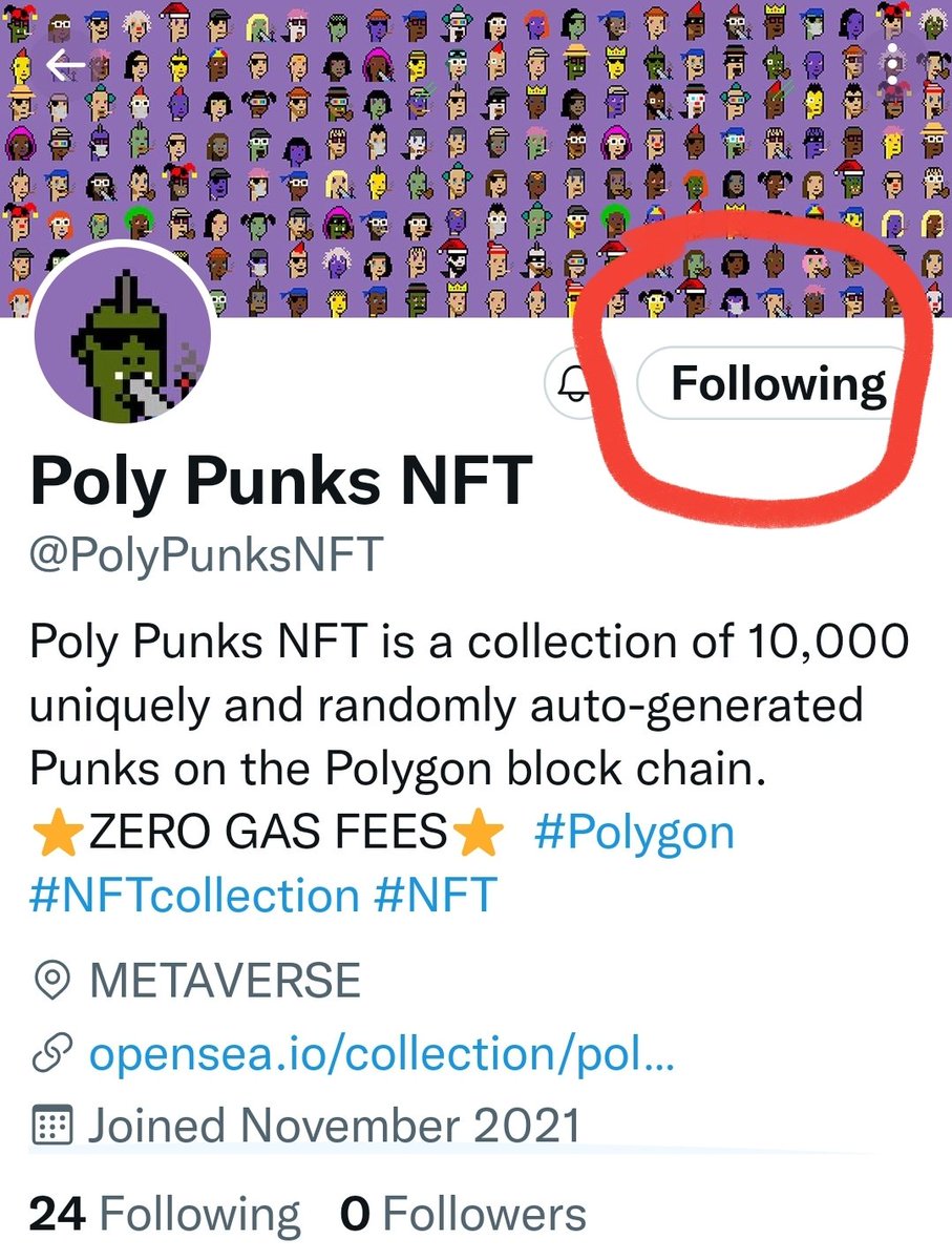 larrysmithmedia's tweet photo. @PolyPunksNFT Liked, Retweeted, and Following with anticipation!
@NFTFolks 
@Nftloverz https://t.co/KKYPRdEDNY