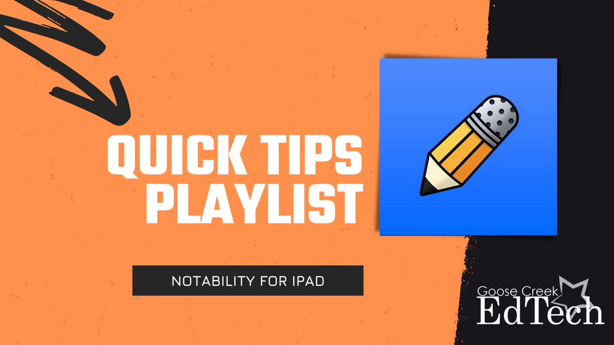 gccisd_edtech's tweet photo. New to @NotabilityApp for iPad? Check out our Quick Tips Playlist that includes over 20 videos to up your #notability game!

🎥https://t.co/U2jOA3Fni7

#AppleEDUchat #iPadEd #gccisdEdTech #tcea #edTech #iste #notetaking #notes #sketchnotes #sketchnote #doodlenotes https://t.co/Slo7qebt3R