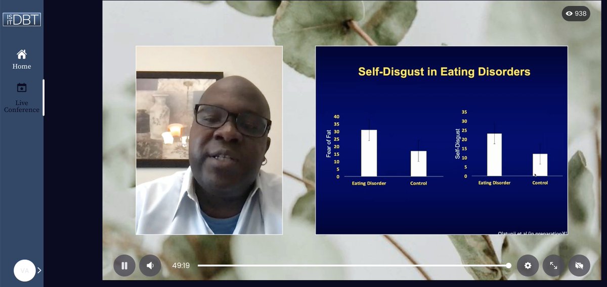 ISITDBT's tweet photo. Disgust is the emotion that differentiates between physical and sexual trauma, more than fear or helplessness from Dr. Olatunji #ISITDBT2021 https://t.co/WhCZk6Uf6s