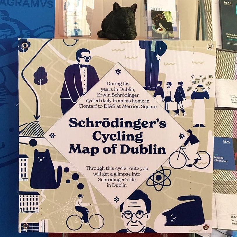 leabhareolai's tweet photo. This cycling map was launched back in September this year, coinciding with the Dublin Festival of History. Some copies may still be available at DIAS reception, otherwise it can be downloaded here: https://t.co/piXixlgiGL, with supplementary information and contents. https://t.co/P058chHnD6