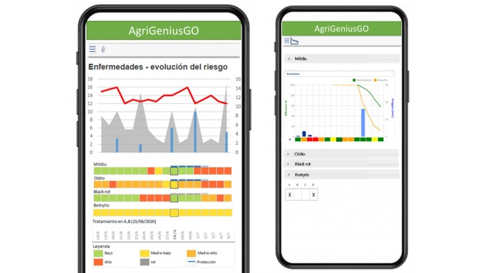 BASF_AgroES's tweet photo. 📲 #WebinarPro: Viñedo 4.0🍇
No te pierdas este #CAMPOSCOPIO sobre #AgrigenioVite: la plataforma de información útil para predecir el riesgo a los principales patógenos del viñedo y tomar decisiones en el manejo del cultivo.
#SomosNuestraTierra
@La_COAG
👉https://t.co/jchzhuWBsC https://t.co/MDsaqaAy6o