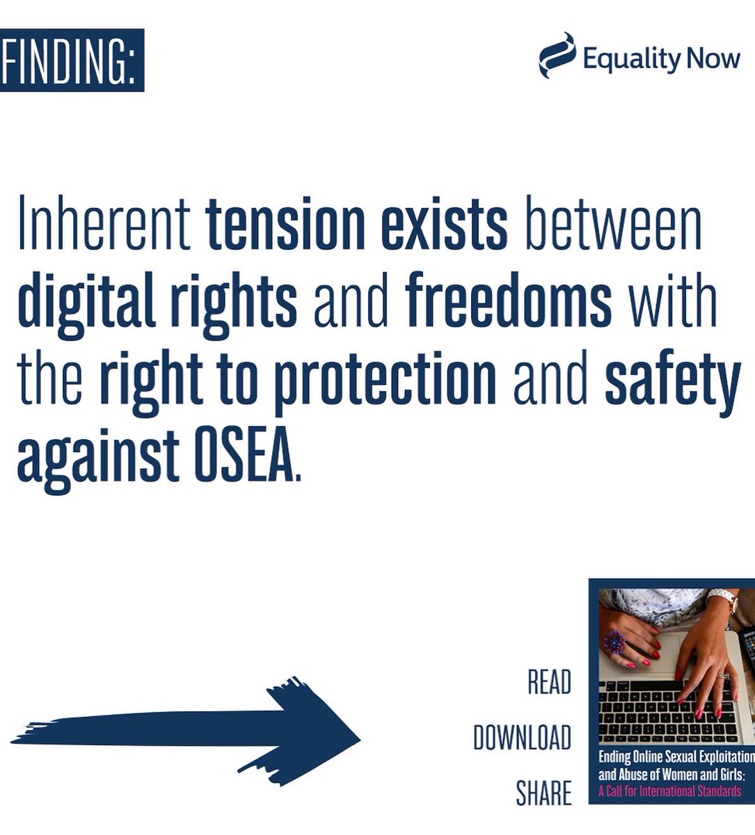 APMJsede's tweet photo. Repost: Equality 
Yesterday we launched our new report, “Ending Online Sexual Exploitation and Abuse of Women and Girls: A Call for International Standards.” 
To read the full report click the link in bio: https://t.co/mWT4BzHCB3
#EndOnlineAbuse #DigitalSafety #EndOGBV #OGBV https://t.co/NFsORl6QoN