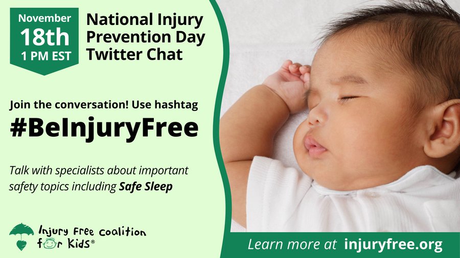AmerAcadPeds's tweet photo. The AAP is excited to join today’s Twitter chat and important conversation on injury prevention! Follow along with #BeInjuryFree today at 1 pm ET! https://t.co/durc60mKQx