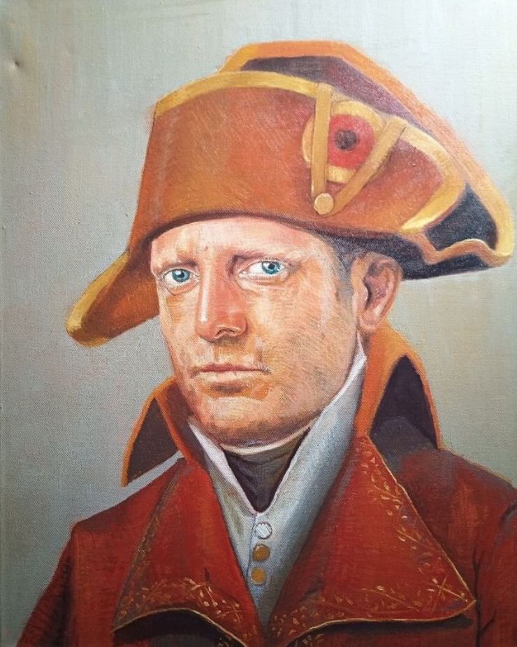 lapoelkann_'s tweet photo. Serve qualcuno che prenda il comando. Io non avrei dubbi su chi scegliere. Mi affiderei a Lapoleone 🤣🤣🤣🤣

Artista: Massimiliano Alioto https://t.co/HnBufjTI59