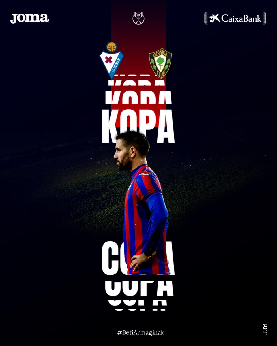 🏆 ¡Ya tenemos rival para la primera eliminatoria de la #CopaDelRey!

👋 <a href="/GernikaClub/">Gernika Club</a> izango da gure Kopako aurkaria!

#GernikaEibar