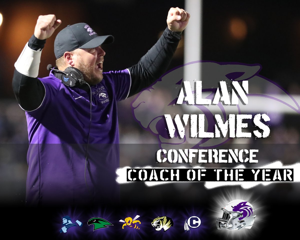 Coach of the Year for KC Suburban Red Conference!! #DEAL 
<a href="/CoachWilmes25/">Coach Alan Wilmes</a>    
@phspantherfb1 
<a href="/ParkHillSouthHS/">Park Hill South H.S.</a> 
@phsouthscores 
<a href="/ParkHillSchools/">Park Hill Schools</a>