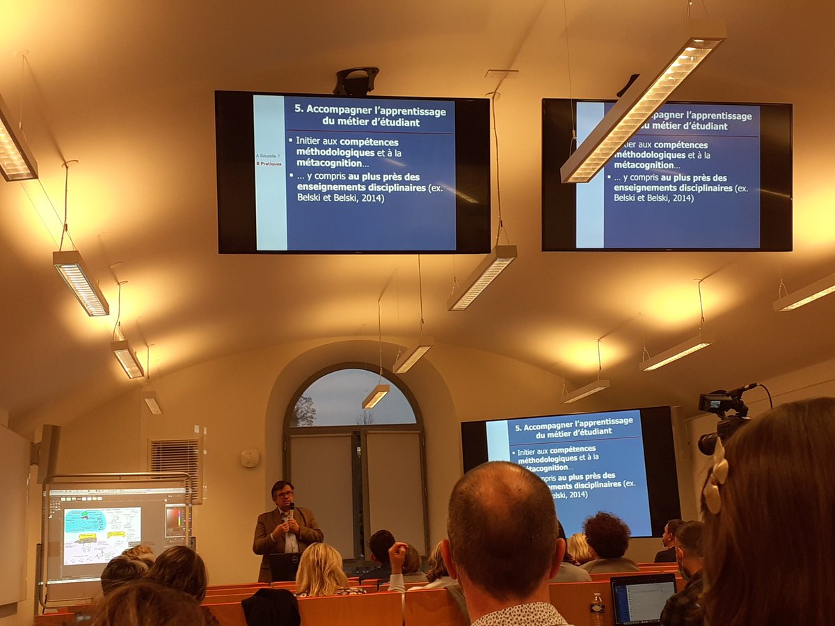 #AIPU JE Amiens Romainville et l'intérêt de la metacognition. Proposer l'auto-evaluation systématique aux étudiants