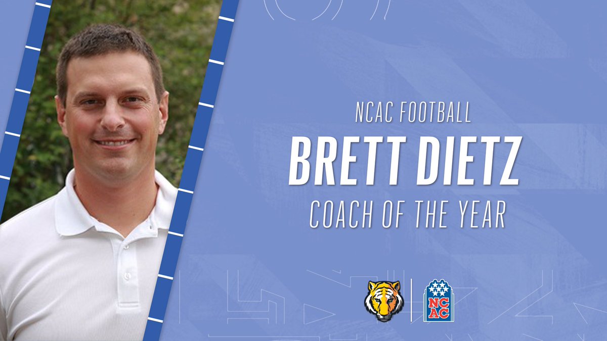 2021 NCAC Football Coach of the Year

Brett Dietz, <a href="/DePauwAthletics/">DePauw Tigers</a>