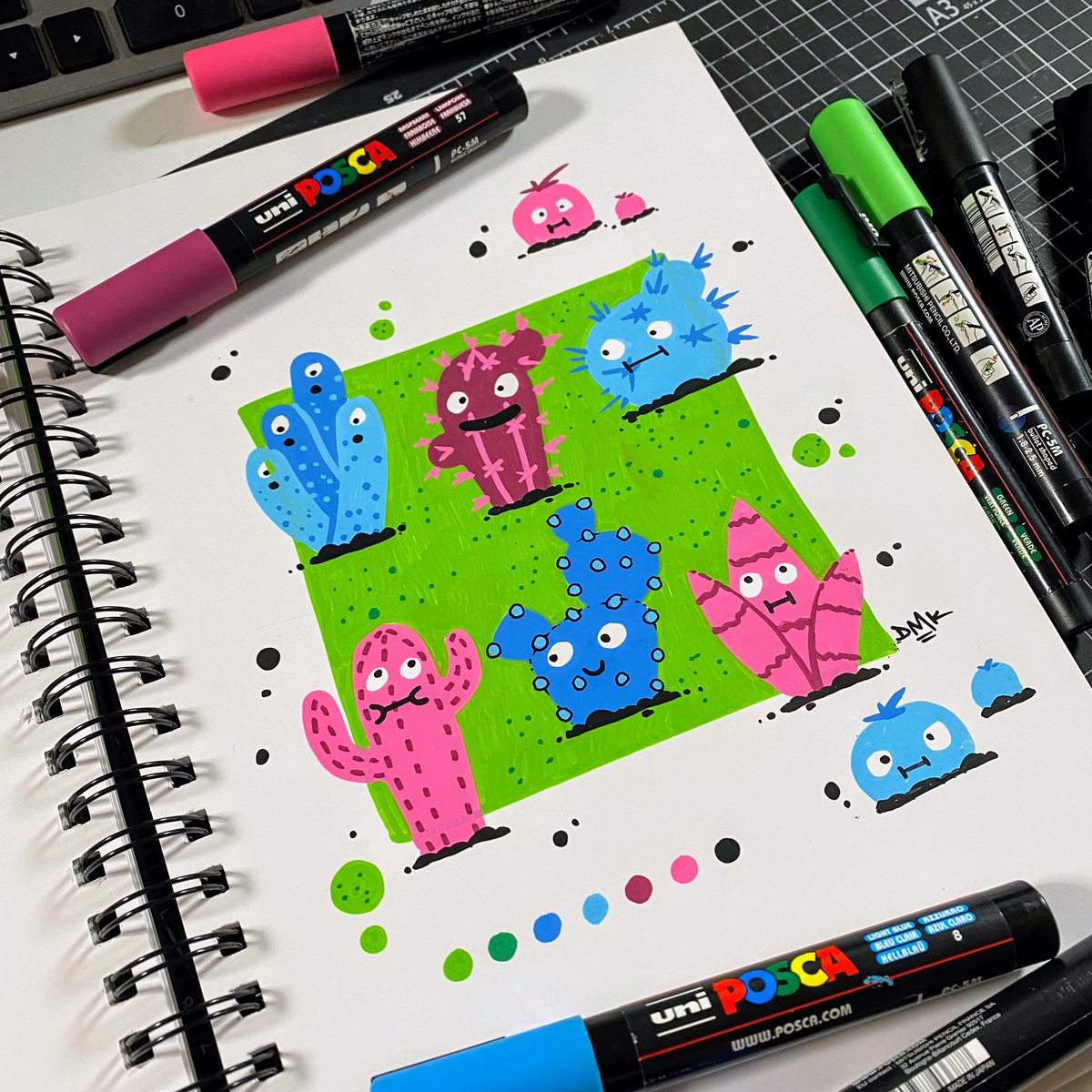 thekorpacademy's tweet photo. Simple Posca cacti in today’s Posca Club
#KorpAcademy #Posca #poscapens #poscaclub #poscagallery #poscafeature #cactus https://t.co/fIUtgkthK4