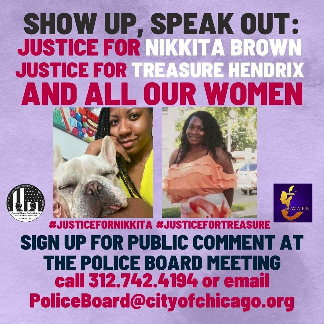 uspcn's tweet photo. Join @CAARPRNow at 11am central TODAY in a social media storm to demand #JusticeforNikkitaBrown and #JusticeforTreasureHendrix #CopsToo #StopPoliceCrimes
Take action here: https://t.co/c80oiQjr3F https://t.co/2zWRQSLH0N