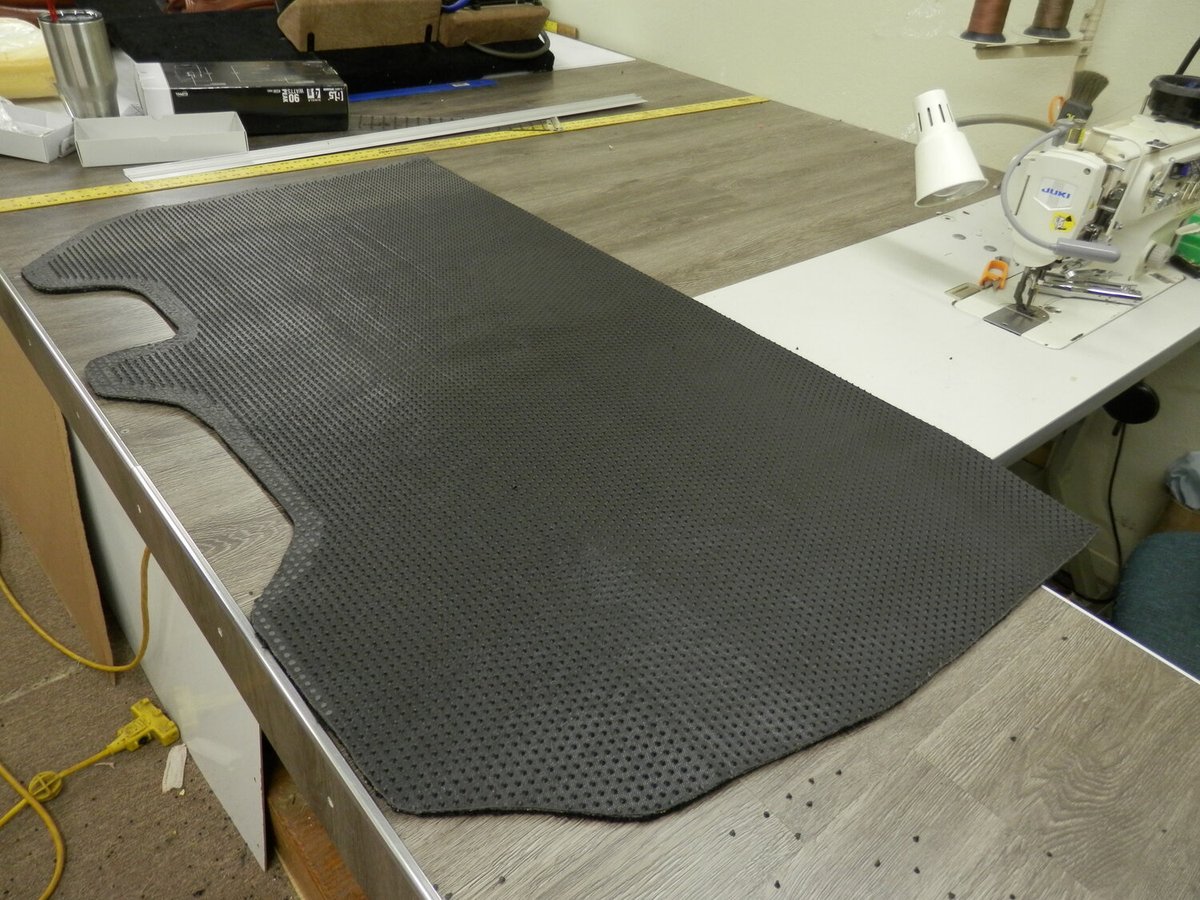 texomaclassics's tweet photo. 1955 Ford F100 - Working on the carpet by cutting off the tabs on the back in preparation to bind it. 
#FordF100 #1955Ford #1955F100 #1955FordF100 #Ford #F100 #PrepCarpet #Carpet #TexomaClassicsUpholstery #ClassicRestoration #OldCarsNew #ClassicTruck #ClassicPickup https://t.co/7tPfj6CA2t