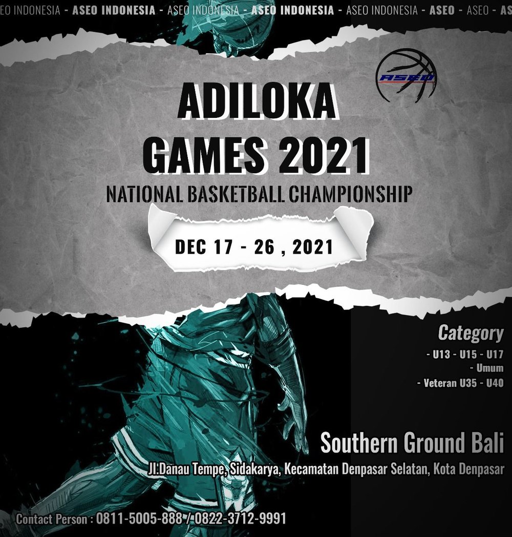 AdilokaTri's tweet photo. ADILOKA GAMES 2021
Event Tahunan Bola Basket Nasional Terbesar di Bali kembali bergulir.
Sebagai tindak lanjut undangan internal yang kami sebarkan sejak sebulan yang lalu, ASEO Indonesia mengundang  Ballers Indonesia untuk  berpartisipasi dalam event ini
Come to joint us... https://t.co/BWorfAJvIf