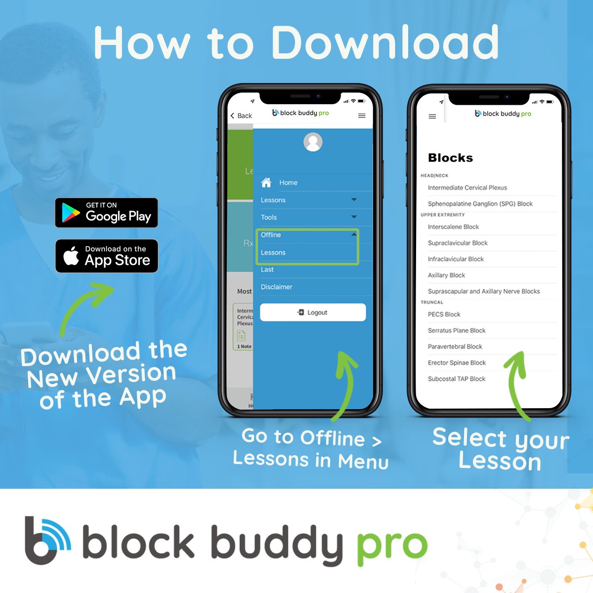 BlockBuddyPro's tweet photo. You don't need added stress in your life! With #BlockBuddyPro, you have no need to worry about your internet connection because you have offline access to Lessons anytime, anywhere. Sign up now: https://t.co/leTC5MZMiC #crna #srna #anesthesia #pocus https://t.co/p2B8zkaaX9