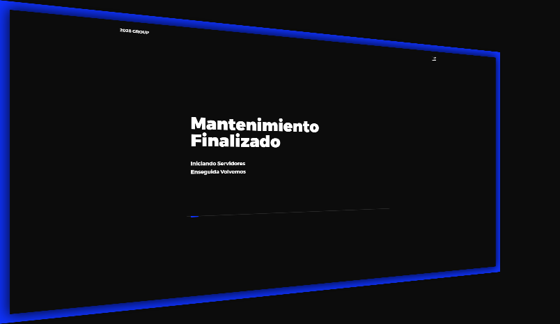 project_2028's tweet photo. Mantenimiento Finalizado. https://t.co/avO0L6O3Dx