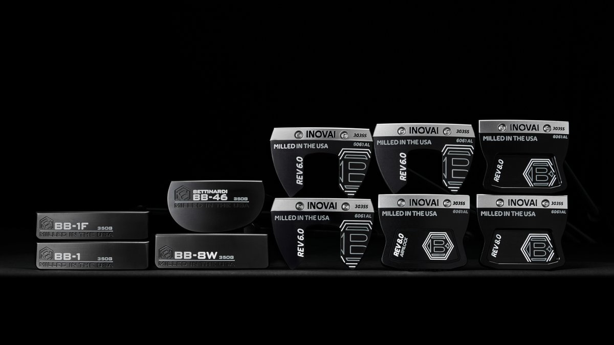 JSGolfBrands's tweet photo. Robert and Sam Bettinardi are proud to unveil the newest generation of Bettinardi putters!
Introducing the 2022 BB Series, all-new INOVAI 8.0 and refined INOVAI 6.0.
#BettinardiGolf #Bettinardi2022 #MadeInTheUSA #BBSeries #INOVAISeries #golfwrx #mygolfspy #tourputters #NEW https://t.co/BJ2hHkYvB0