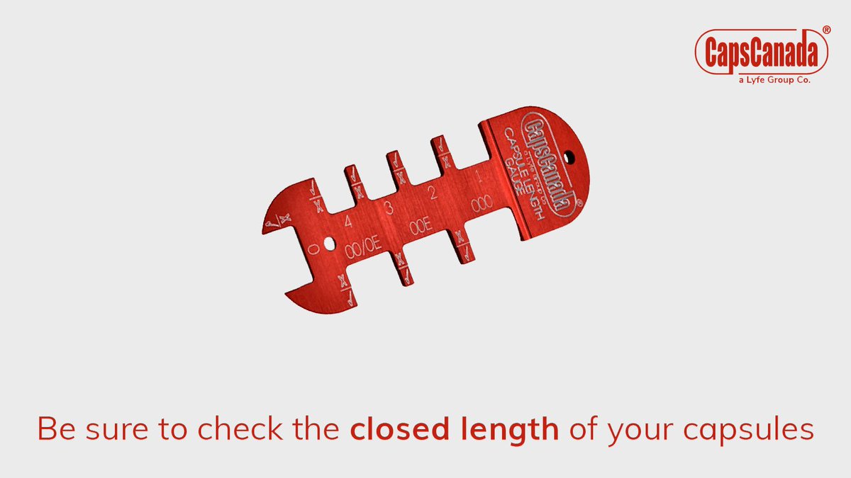 capscanada's tweet photo. If capsules are over-closed, damage to the capsule can occur in the form of dented ends or cracking in the capsule shoulder region. Prevent these types of defects by using our Capsule Go-No-Go Gauge to ensure your capsules are properly closed.
https://t.co/EuP5aw5Hzz
#CapsCanada https://t.co/ksbcEZAOA0