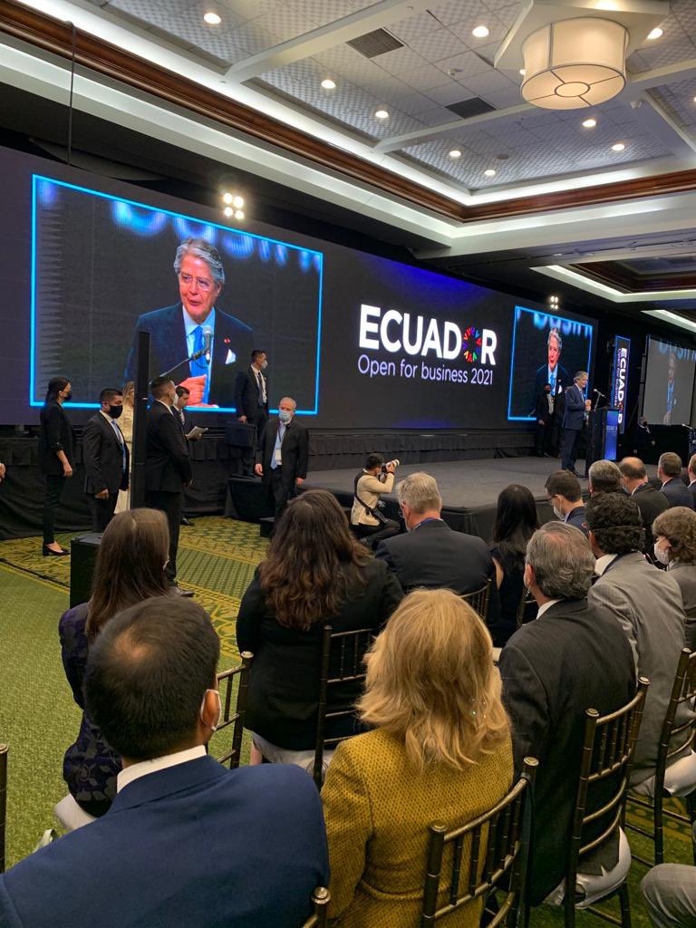 vmaino's tweet photo. La nueva visión de #MásEcuadorEnElMundo prometida por el presidente @LassoGuillermo se concreta con el #EcuadorOpenForBusiness, un alto foro de inversión para mostrar todas las oportunidades que ofrece nuestro país para el desarrollo de negocios, reactivación y empleo. https://t.co/SzyM5rTuS7