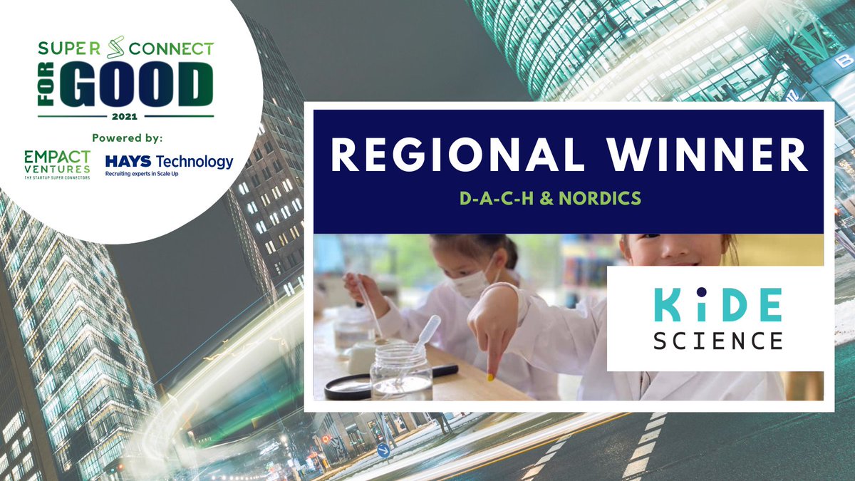 Kide Science (@kidescience) on Twitter photo Thank you <a href="/empactventures/">Empact Ventures</a> and judges for choosing Kide Science as the regional winner for DACH & Nordics region for the <a href="/superconnectuk/">Super Connect for Good</a> competition. It means a lot to us that the importance of early education is recognised.
<a href="/goodnewsfinland/">GoodNewsfromFinland</a> <a href="/EdtechFinland/">Edtech Finland 🇫🇮</a> <a href="/edtech_news/">Nordic EdTech News</a> <a href="/edu_EEF/">Education Finland</a> Thank you <a href="/empactventures/">Empact Ventures</a> and judges for choosing Kide Science as the regional winner for DACH & Nordics region for the <a href="/superconnectuk/">Super Connect for Good</a> competition. It means a lot to us that the importance of early education is recognised.
<a href="/goodnewsfinland/">GoodNewsfromFinland</a> <a href="/EdtechFinland/">Edtech Finland 🇫🇮</a> <a href="/edtech_news/">Nordic EdTech News</a> <a href="/edu_EEF/">Education Finland</a>
