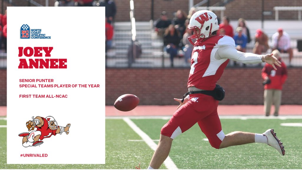 wabashathletics's tweet photo. Thirteen @WabashFB players earned All-@NCAC honors as members of the 2021 All-Conference team. Liam Thompson was named Offensive Player of the Year. Joey Annee repeated as Special Teams Player of the Year.

#UNRIVALED 

https://t.co/XI72ojkJ0i https://t.co/QrN0P9TtPe