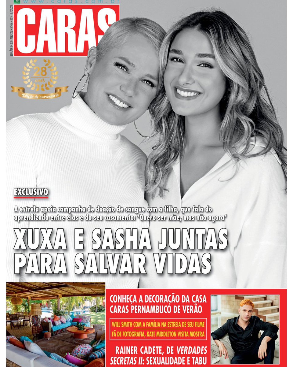 xuxameneghel's tweet photo. Pela primeira vez uma campanha feita por mim e pela Sasha. Mais uma vez a @carasbrasil com a gente nesse momento. 
💋💋💋

P.s. Não ganhamos nada pela campanha. 

📸 @bladmeneghel 

#DoaçãoDeSangue #SangueDoMeuSangue https://t.co/ayqlSvBPSJ