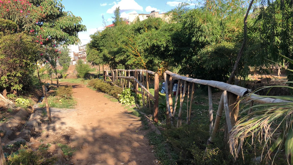 In trying to achieve safe food for all, <a href="/KombGreen/">KOMB GREEN SOLUTIONS</a> is a true testament that the rivers in Nairobi can be restored if the government wanted… a beautiful park in the middle of Korogocho slum #righttofood #safefood #sdg2