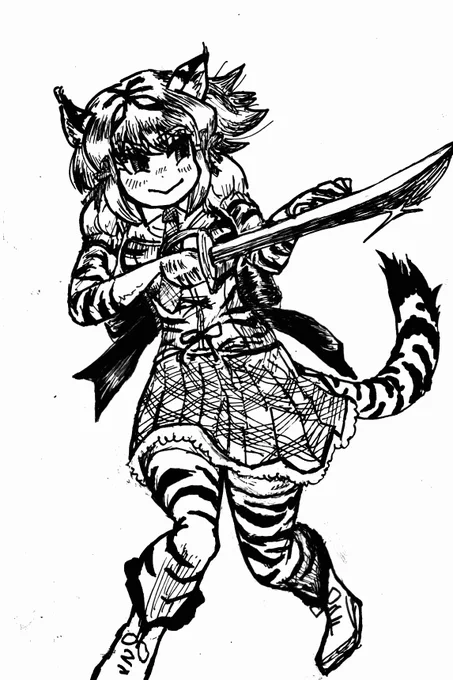 とあるルートでいただいたお題サーベルタイガーさん! 