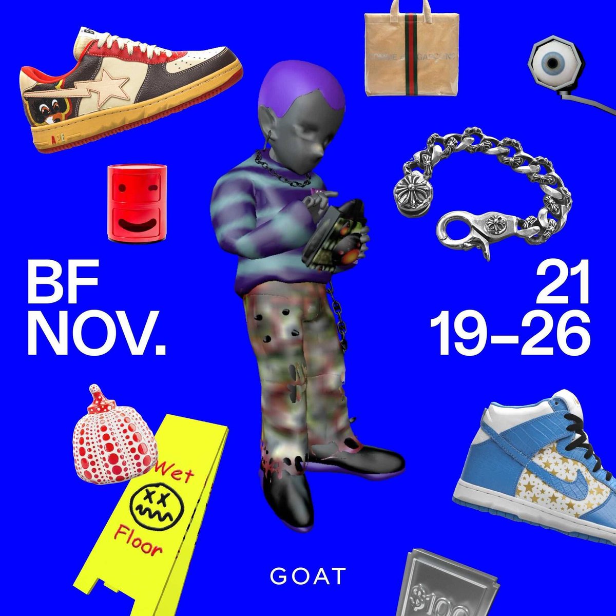 Enter #GOATBlackFriday for a chance to win over $1,000,000 in free prizes, exclusive daily drops and more. goat.app.link/WvnTeEDR9kb