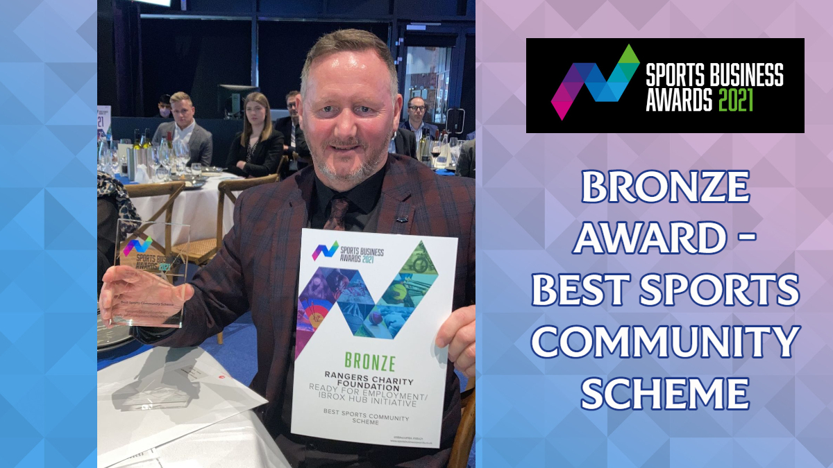 RFC_Charity's tweet photo. Woo hoo! ๐๐
We've just picked up the bronze award at the @SportBizAwards for our #ReadyForEmployment Ibrox Hub initiative in the Best Sports Community Scheme category!
๐๐๐ https://t.co/OSV6I6UPHY