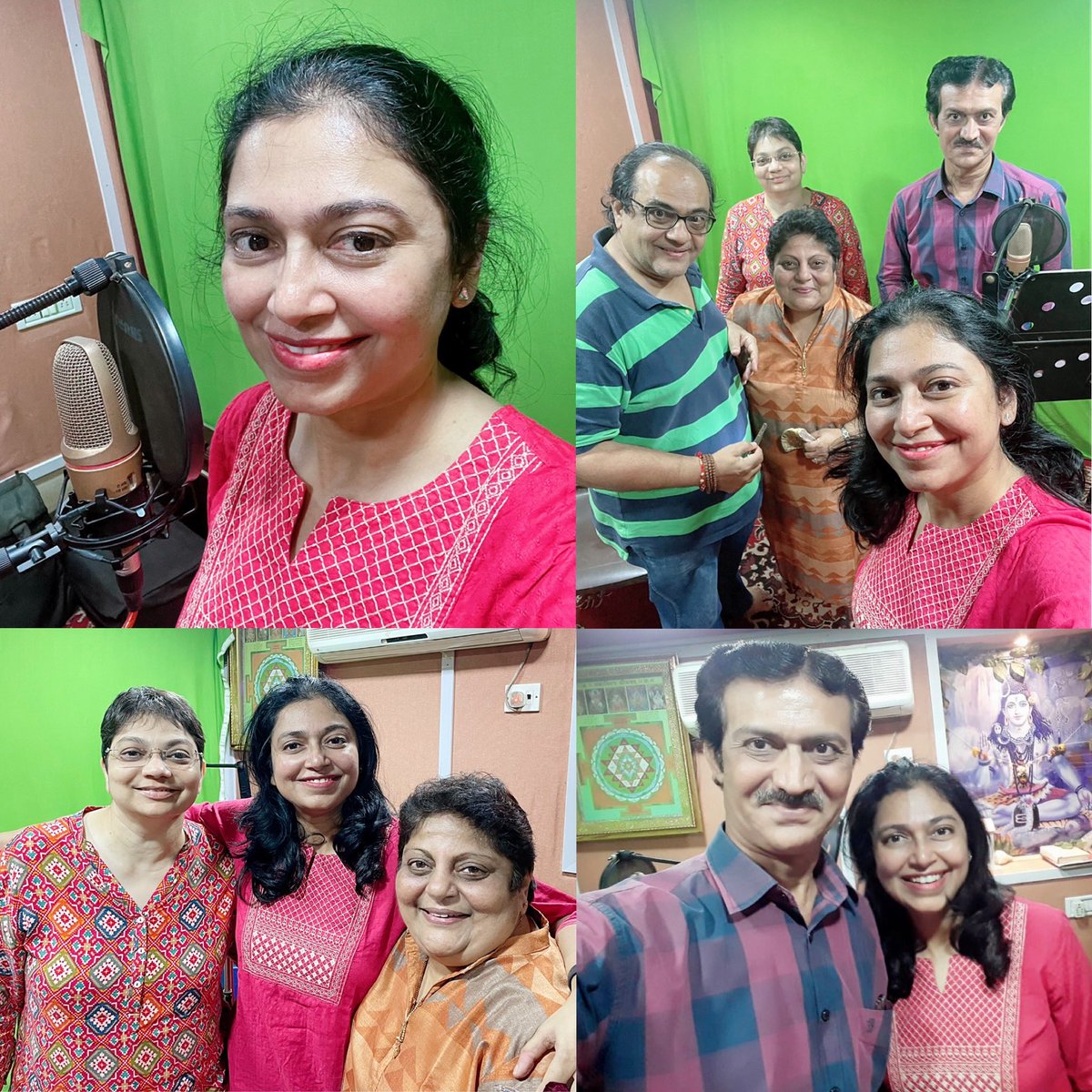 Lagnageet recording in Gujrati with Sanjay Omkar & all the lovely friends ..Met them after many years..