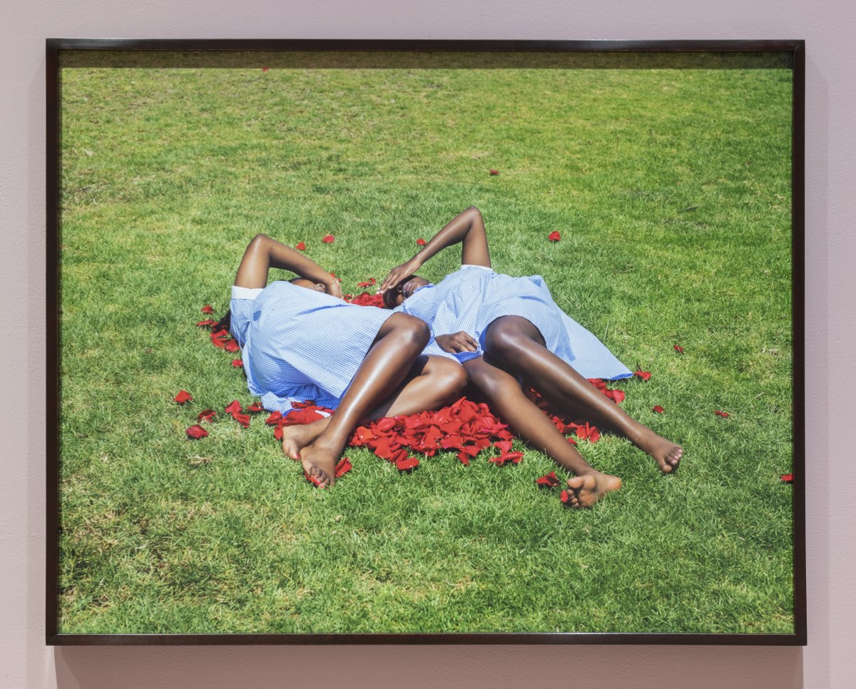 MoMAPS1's tweet photo. NOW OPEN—"Never As I Was" features new work by @studiomuseum's 2020–21 artists in residence, Widline Cadet, @TexasIsaiah, Genesis Jerez &amp; @JacolbyS. They bring together intimate &amp; lyrical explorations of fam. histories, memoir &amp; spirituality to look twd what cltv lies ahead. https://t.co/1V4veE3rI0