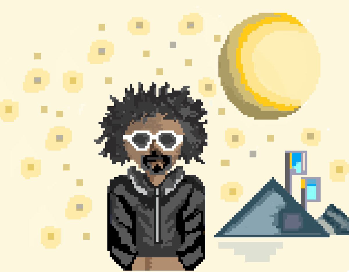 festival_punks's tweet photo. Developing this next festival punk but I'm not sure on the background and it needs a name.... #namethatpunk #glastopunks #festivalpunks #NFTartist #NFTart #pixelart $LUNA $UST https://t.co/gnzi3kXOpI