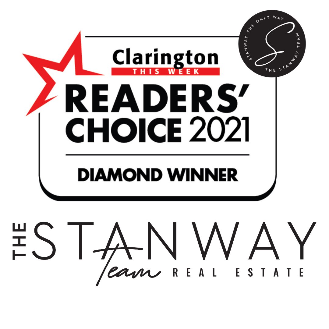 A heartfelt thank you to our community and our clients for your overwhelming support as we learn today that we were voted the #1 real estate agents in Clarington. ⁣A very heartfelt thank you from all of us here at The Stanway Team🤍⁣#TheStanwayTeam #StanwayTheOnlyWay