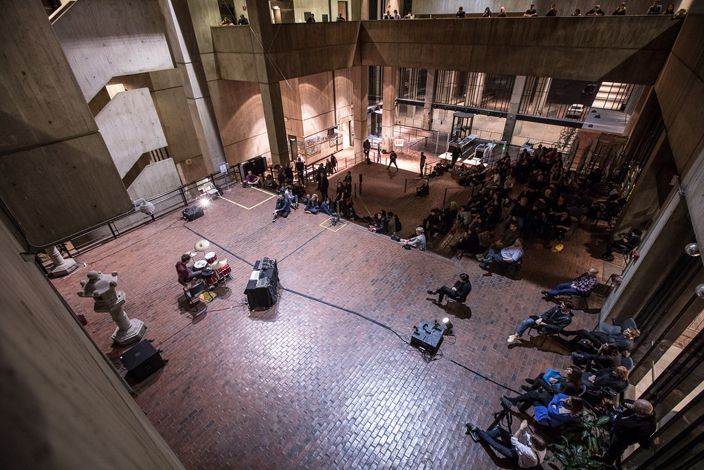 OTD in 2016, I saw percussionist @elikeszler at Boston City Hall.