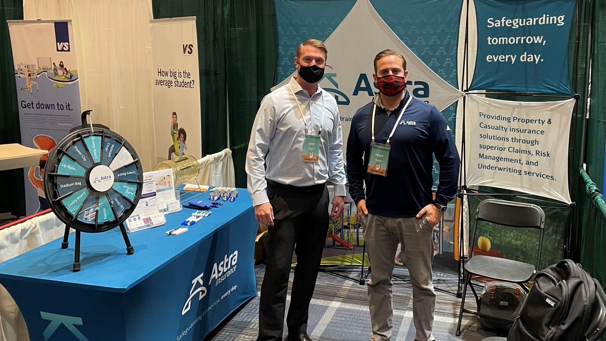 AstraInsurance's tweet photo. WELCOME to our trade show booth #602 at the 2021 IASBO Annual Meeting. Exhibit hall is open today until 3:00pm here in Fort Wayne, Indiana. 
Congratulations IASBO - 75 years of service!
@ASBOIntl #indiana https://t.co/YZt8gfilv9