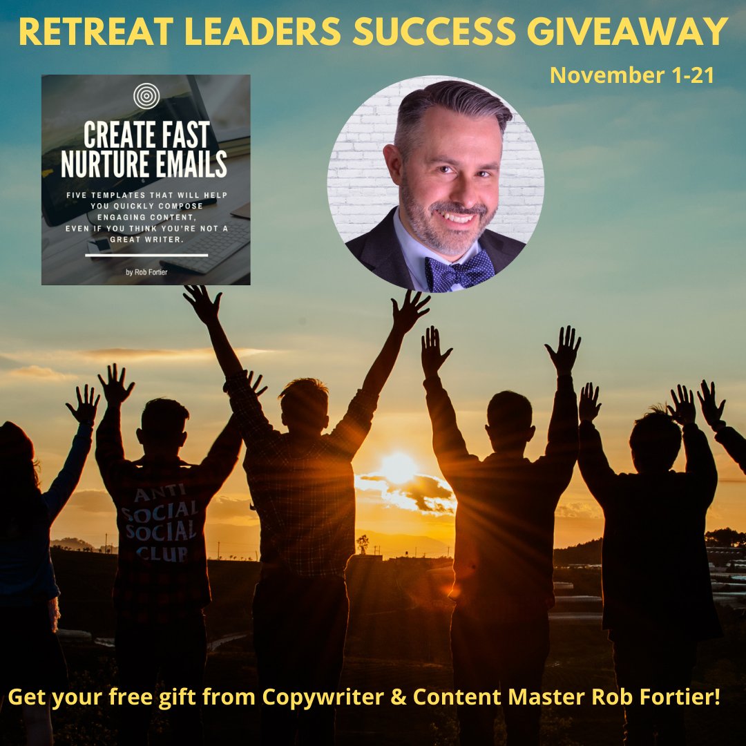 Rob_Fortier's tweet photo. Would you love to give your clients the ultimate transformational experience by leading a live, destination retreat? #freegifts to help you do just that! https://t.co/edqjNl15AO #leadaretreat https://t.co/nbexOcu6KE