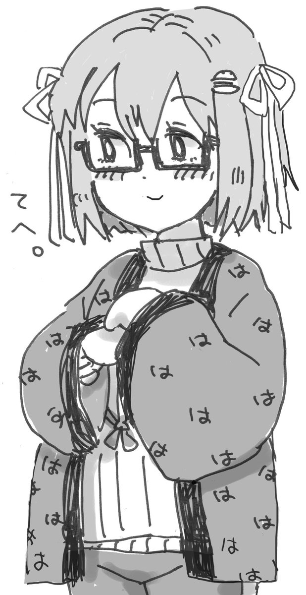 去年の今頃描いた北国育ちのハンバーガーちゃんさん。 