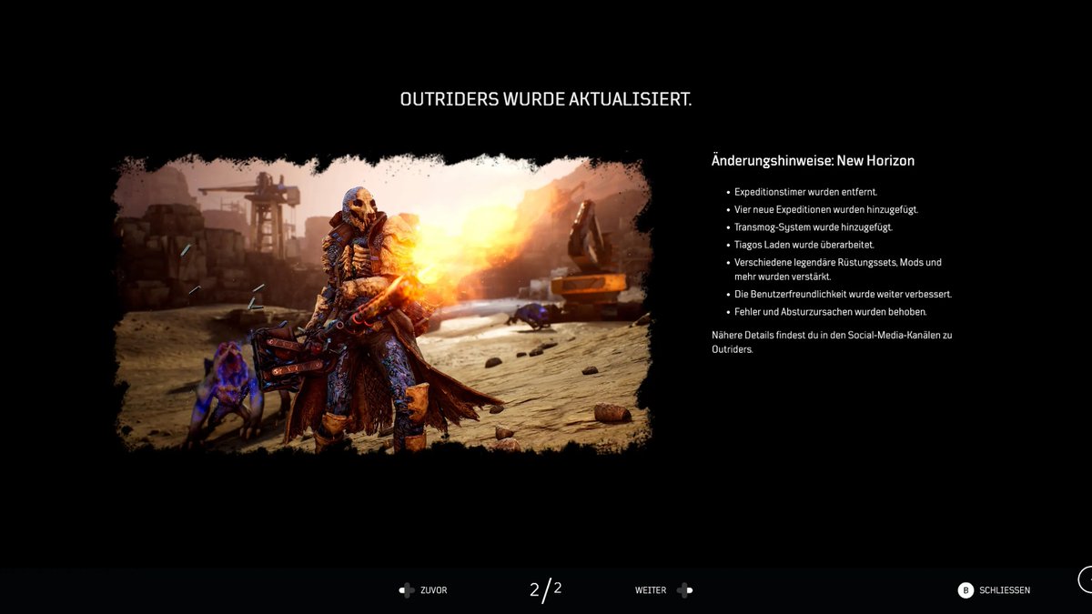 in7ead's tweet photo. Outriders Update "New Horizon" (1.16.0.0) is now live on Stadia
#Stadia #Outriders #PeopleCanPatch https://t.co/itk1xkGsS4