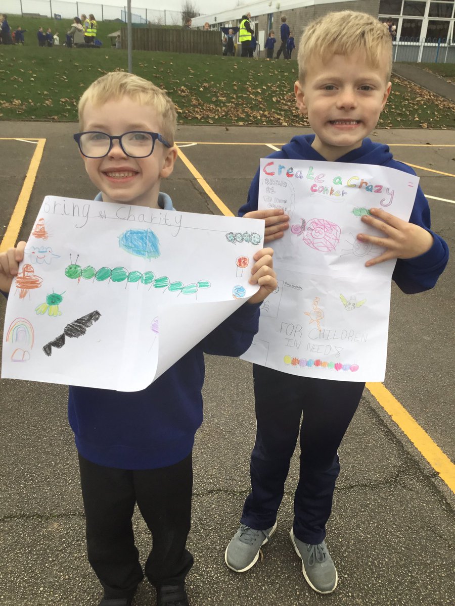 StanahScCouncil's tweet photo. Our School Councillors have been busy promoting our Children in Need event today. Remember to wear your spots and bring a conker for some spotty creativity! 🎨🙂  @StanahPrimary @BBCCiN https://t.co/2f8q0vpqOC