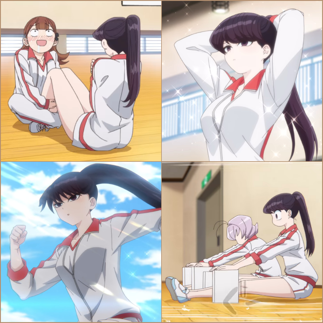 animecorner_ac's tweet photo. Komi in gym class is too adorable ✨

[Komi Can't Communicate] https://t.co/5EIS53JFxz