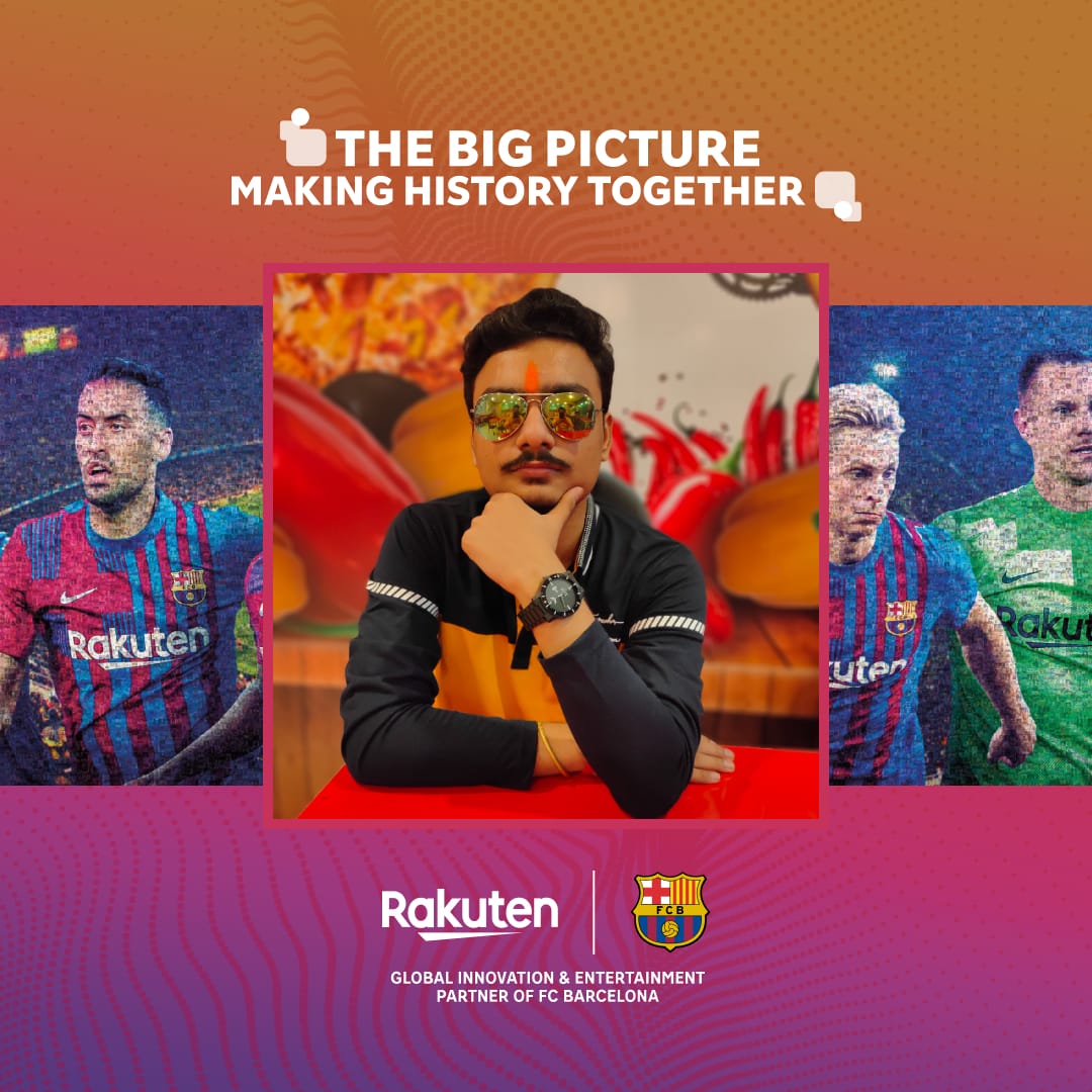 itssj710's tweet photo. I'm so happy to see my photo in #TheBigPicture at Camp Nou! Great AR experience, thank you @RakutenSports and @FCBarcelona #PictureHistory #CampNou https://t.co/k9J7KWrLZg