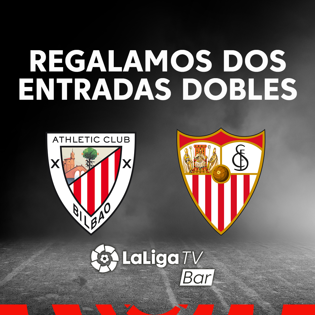 bar_tv's tweet photo. 🎁 REGALO 🎁

😍 ¿Quieres ganar una entrada doble para el @AthleticClub 🆚 @SevillaFC de la jornada 17?

🚨 Requisitos para participar:

🔁 Haz RT
🖤 Sigue a @laligatvbar 
💚 Sigue a @futbar 

#⃣ #ElFútbolConTuBar https://t.co/e8lbIm6nvU
