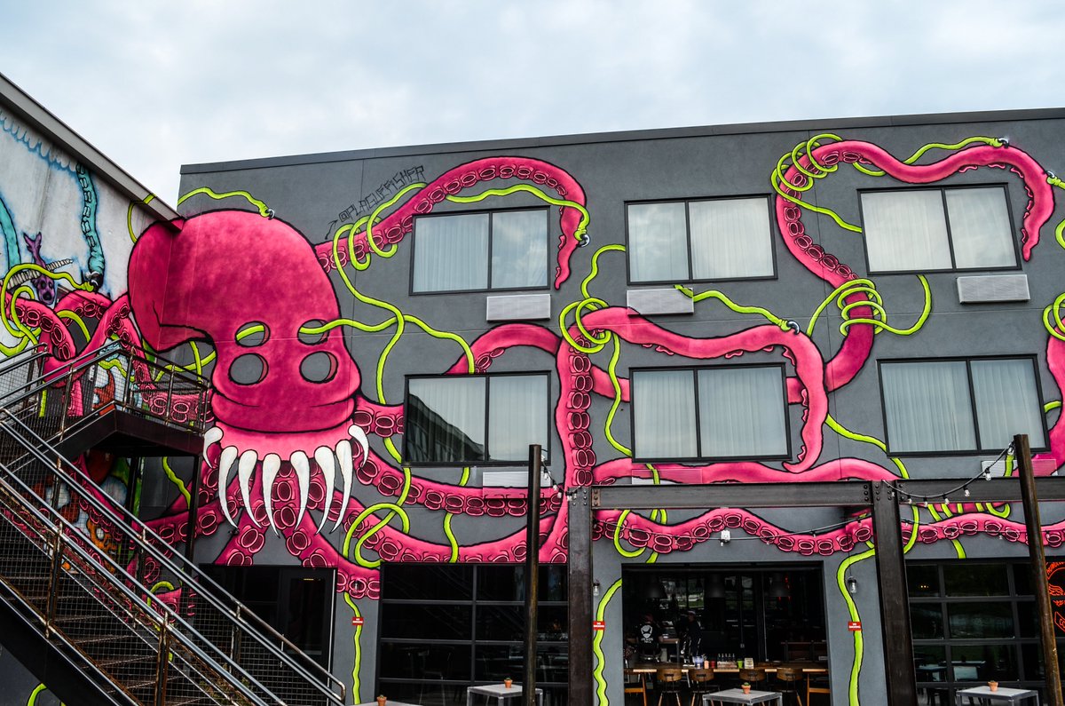 DoghouseHotel's tweet photo. It's hard to imagine the DogHouse without Cecil and all the other wonderful artwork done by Craig Fisher! 👨‍🎨 https://t.co/SbIgU0i3Ol