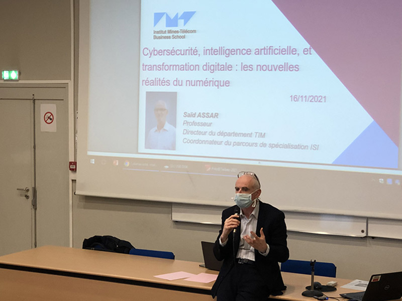 Cpge_EC_Tarbes's tweet photo. Merci à @Said_Assar professeur à
@imt_bs pour son intervention devant nos étudiants de #prepaec sur le thème "Cybersécurité, IA et transition numérique" https://t.co/ESMmZ4olb9