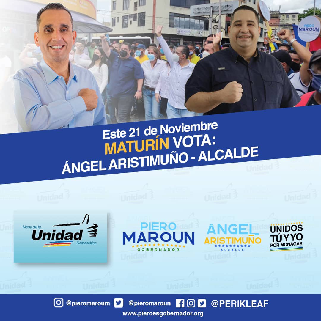 El Candidato de la MUD en el Municipio #Maturín es Ángel Aristimuño (<a href="/PERIKLEAF/">ANGEL ARISTIMUÑO</a>) 

¡Este 21N VOTA UNIDAD!