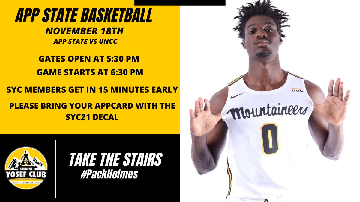 StudentYosef's tweet photo. Join us this Thursday at 6:30 PM as we #PackHolmes as we face against against @unccharlotte !
#BattleOfTheBeards https://t.co/fpkoQk1O49