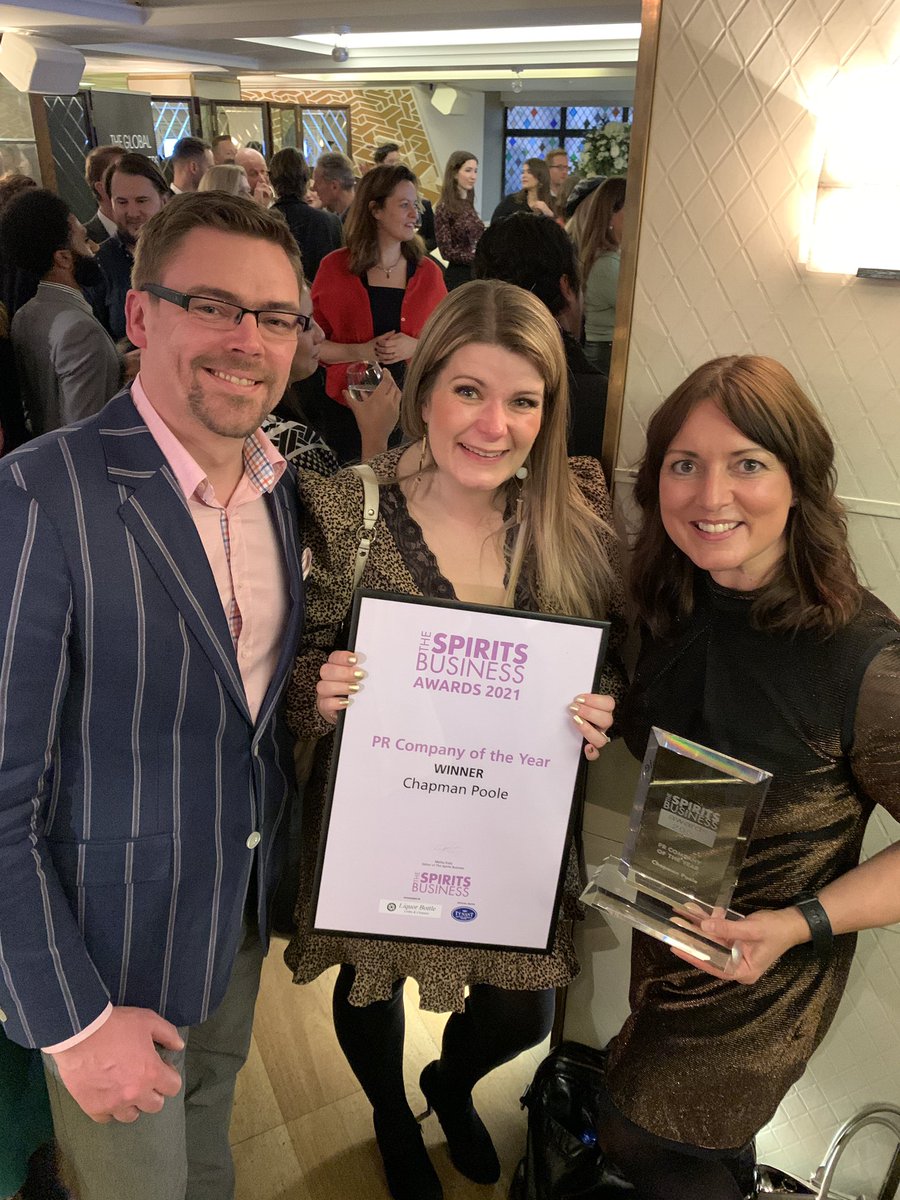 Made up to win <a href="/spiritsbusiness/">The Spirits Business</a> PR Company of the Year. Congrats to all finalists and winners.