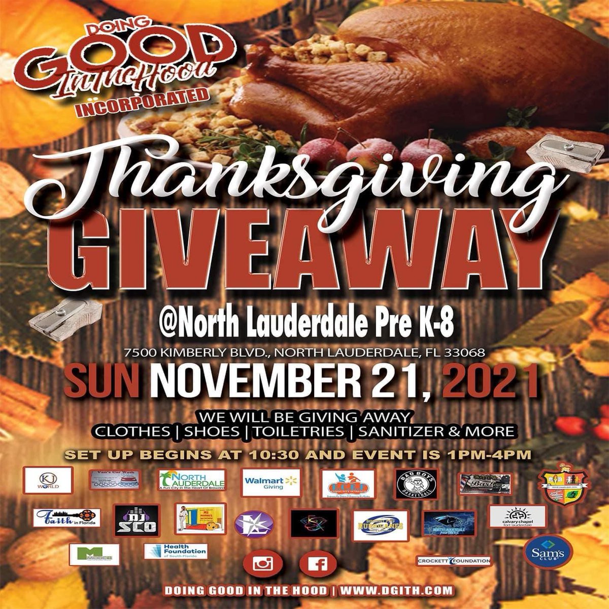 13thgradeinc's tweet photo. If your in South Florida come out and show some love #13thgradefoundation #dgith #GivingBack #Thanksgiving #strongertogether https://t.co/eRH6WF7aa3