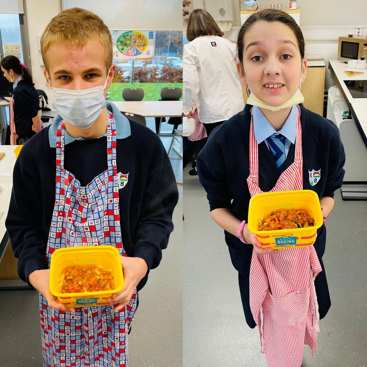 emmamcgheex's tweet photo. Today in #HomeEconomic S3A made some delicious Continental pasta ๐ https://t.co/CVzcBh8q7G