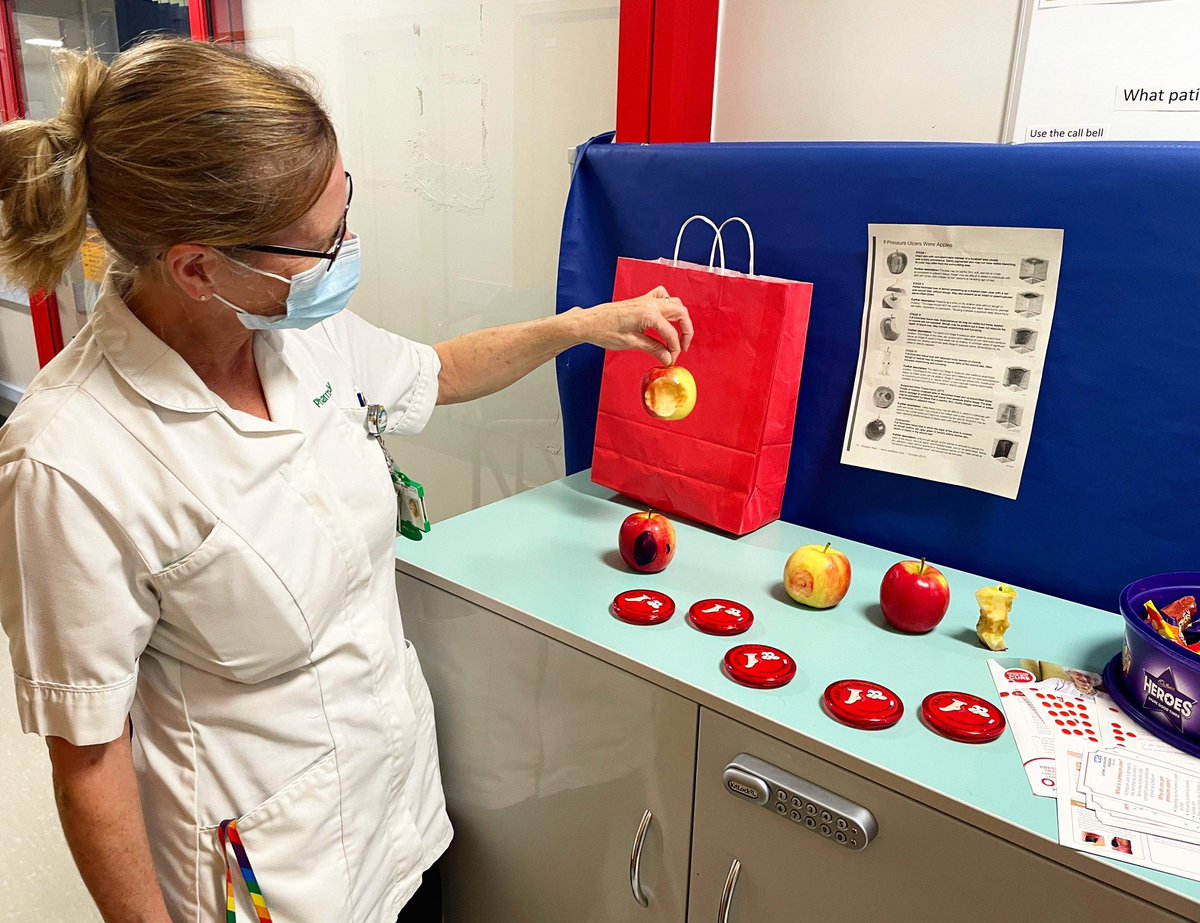 HaemoncW's tweet photo. ❌ Stop The Pressure Day on Waddington Unit ❌ The team played guess the category of the pressure ulcer and pin the pressure ulcer on the at risk area! @kathryn_ristic @UlhTeam @Florence123 @ClinicalCss @Team7A_ULHT #stopthepressure #STP21 https://t.co/XhNHKBAyg0